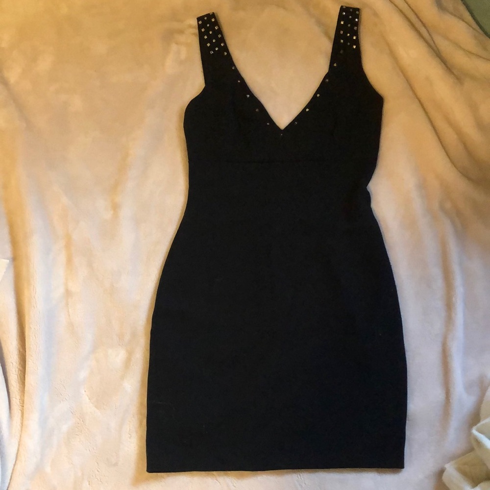 Black studded dress